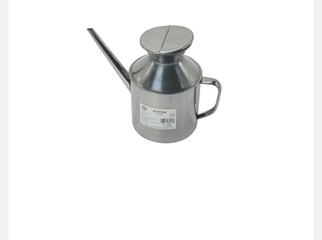 Recipient Inox 800 ml pentru Ulei – Cu Cioc si Capac, Ideal pentru Bucatarie sau Servire Profesionala - imagine 2