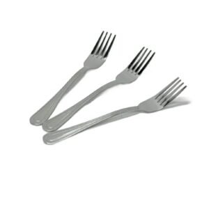 Set 3 Furculite din Inox – 18,4 cm, Model Clasic, Ideal pentru Servire Zilnica si Versatila