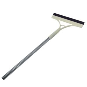 Racletă pentru Geamuri cu Coada Lungă – Lamă din Cauciuc, Mâner Metalic Rezistent, Ideală pentru Ferestre și Suprafețe Mari