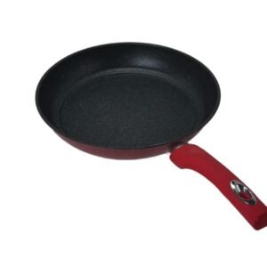 Tigaie Antiaderenta 28 cm cu Maner Rosu Confortabil – Strat Non-Stick, Ideala pentru Gatit Zilnic fara Lipire