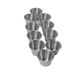 Forme din Aluminiu 7 cm pentru Briose – Reutilizabile, Coacere Uniforma, Ideal pentru Mini-Prajituri