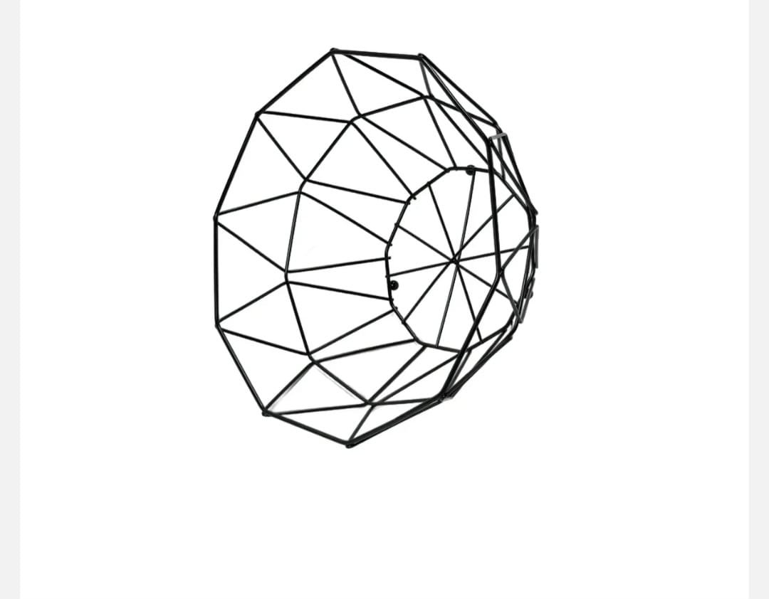 Cos Metalic Decorativ – 27×12 cm, Design Modern si Aerisit, Ideal pentru Fructe sau Accesorii - imagine 3