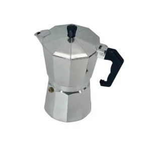 Cafetiera Moka din Aluminiu cu 3 Piese Detasabile, Capacitate Compacta, Ideală pentru Preparare Rapidă a Cafelei Espresso Acasă