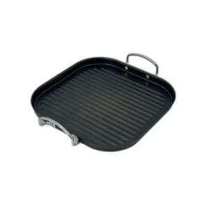 Tigaie Grill Patrata 29×29 cm – Fund Striat si Strat Antiaderent, Ideala pentru Fripturi, Legume si Burgeri
