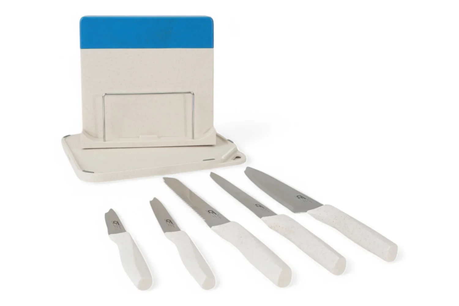 Set Profesional 5 Cuțite Bucătărie Premium – Oțel Inoxidabil X50 Ultra+ Suport Modern Compact - imagine 2