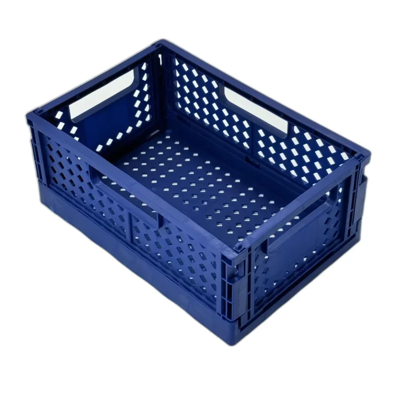 Lada pliabila din plastic cu manere – rezistenta, structurata si usor de depozitat 24x16x10 cm