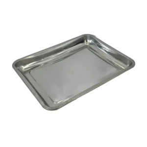 Tavă Rectangulară din Inox 50 × 35 × 2 cm – Ideală pentru Cuptor, Servire sau Depozitare, Rezistentă și Ușor de Curățat