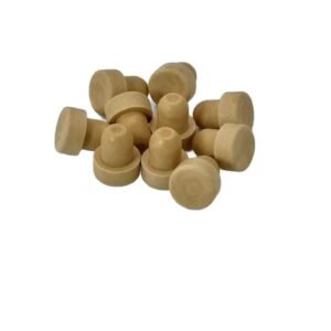 Set 10 Dopuri din Lemn Natur – Sigilare Sticle cu Gat ingust, Ideal pentru Lichior, Vin sau Uleiuri