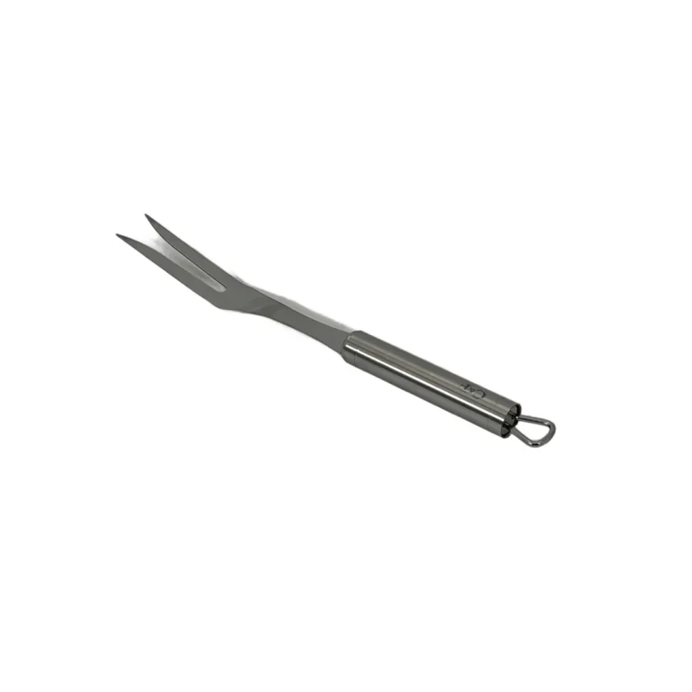 Furculita Friptura din Inox 30 cm – Varf Zimtat, Maner Ergonomic, Ideala pentru Frigare, Taiere si Servire Carne la Gratar sau in Bucatarie