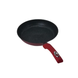 Tigaie Antiaderenta 26 cm cu Maner Rosu Ergonomic – Strat Non-Stick, Ideala pentru Gatit Zilnic fara Ulei