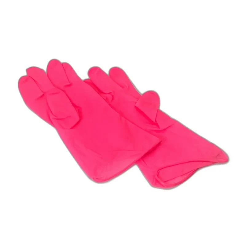 Manusi Menaj Roz Neon Cauciuc, Flexibile si Rezistente