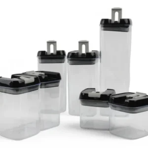 Set 7 Recipiente Etanșe pentru Depozitare Alimente – Organizare Inteligentă, Păstrare Proaspătă, Design Modern