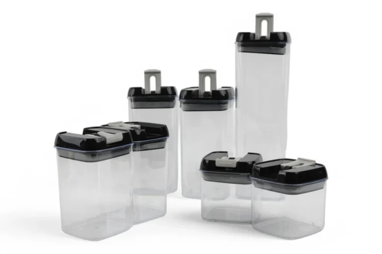 Set 7 Recipiente Etanșe pentru Depozitare Alimente – Organizare Inteligentă, Păstrare Proaspătă, Design Modern