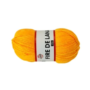 Fir de Lână Galben Auriu – Material Moale și Rezistent, Ideal pentru Tricotat, Croșetat și Proiecte Handmade