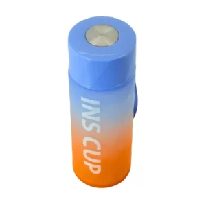 Sticlă Termos Gradient din Sticlă – 480 ml, Design Ergonomic, Capac Etanș, Pereți Groși, Ideală pentru Băuturi Calde sau Reci