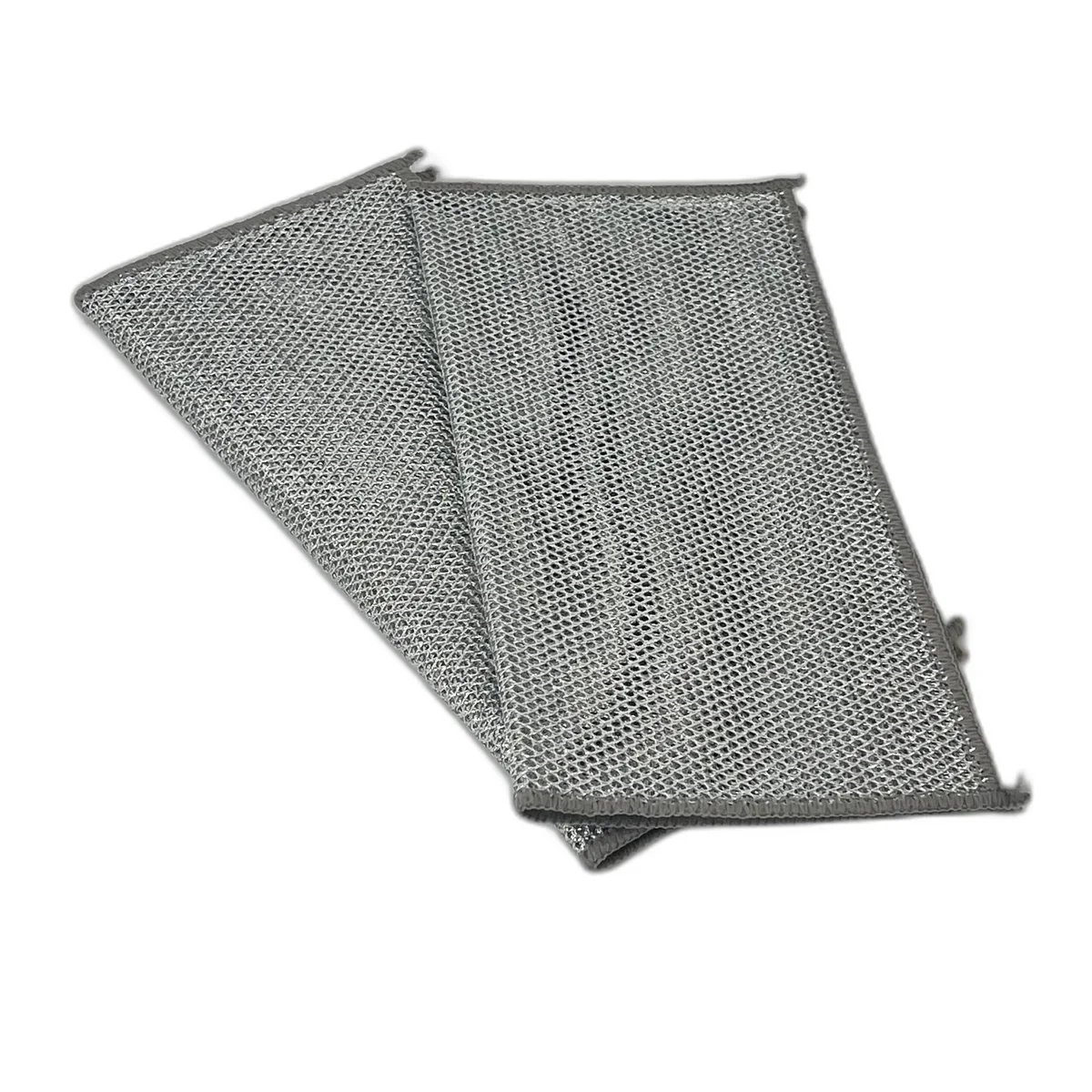 Set 2 Lavete Abrazive 30×30 cm – Gri, Curatare Intensiva, Material Rezistent, Ideal pentru Vase, Chiuveta si Suprafete Dure