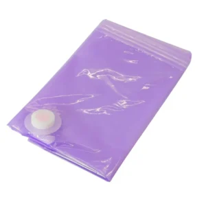 Sac Vidat Depozitare din Plastic Transparent, 60×80 cm, Compresie Vacuum, Etanș, Reutilizabil, Protecție Anti-Miros și Umiditate, Ideal pentru Pături, Pilote, Saltele Subțiri și Haine Groase