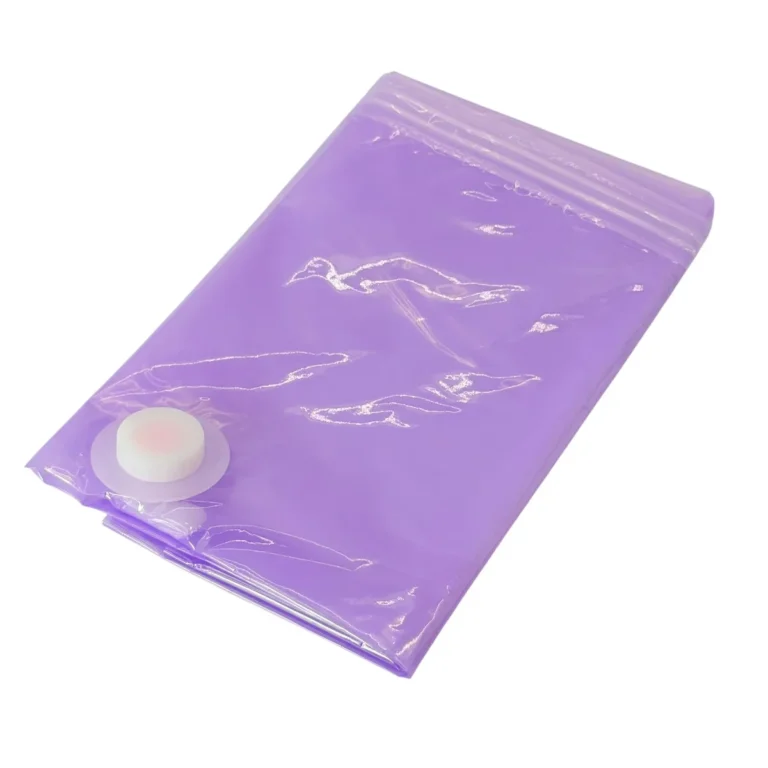 Sac Vidat Depozitare din Plastic Transparent, 60×80 cm, Compresie Vacuum, Etanș, Reutilizabil, Protecție Anti-Miros și Umiditate, Ideal pentru Pături, Pilote, Saltele Subțiri și Haine Groase