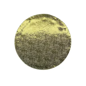 Tava Suport Tort Rotunda 25cm, Carton Gros cu Finisaj Metalizat Elegant, Ideala pentru Transport si Prezentare Torturi, Prajituri sau Produse de Patiserie