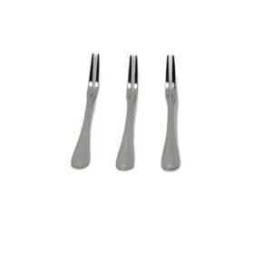 Set 3 Furculite din Inox pentru Fructe – 13,2 cm, Design Compact si Elegant