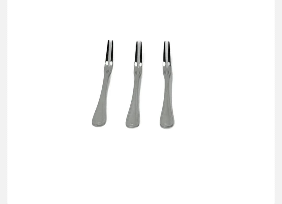 Set 3 Furculite din Inox pentru Fructe – 13,2 cm, Design Compact si Elegant