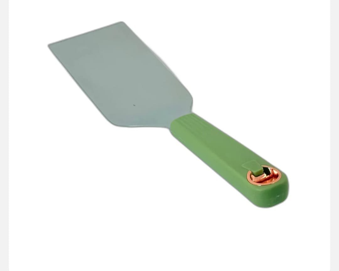 Paletă de Bucătărie Lată din Inox – Mâner Verde Ergonomic, Practică și Rezistentă - imagine 2