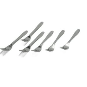 Set 6 Furculite din Inox – Design Clasic, Finisaj Lucios, Ideal pentru Mese Zilnice sau Ocazii Speciale