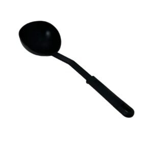 Polonic din Nylon Negru – Maner Ergonomic, Rezistent la Temperatura, Ideal pentru Supe, Sosuri sau Ciorbe