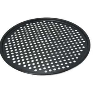 Tava Perforata Rotunda pentru Pizza – 36×1 cm, Strat Non-Stick, Ideala pentru Pizza Mare, Crocanta si Uniform Gatit