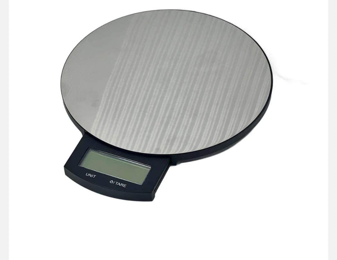 Cantar Digital de Bucatarie cu Platforma Rotunda, Capacitate 5kg, Afisaj Precis, Design Compact, Ideal pentru Cantarire Ingrediente, Fructe sau Alimente