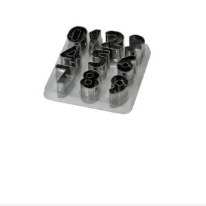 Set Decupatoare Inox pentru Biscuiti – Cifre 0–9, Ideal pentru Patiserie, Torturi si Activitati Educationale