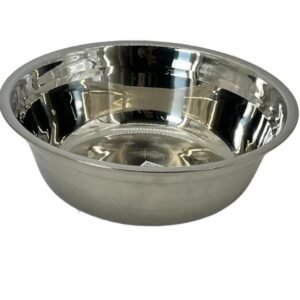 Castron Adanc din Inox – 26 cm, Vas Inox Alimentar Mare, Ideal pentru Amestec, Marinare sau Servire