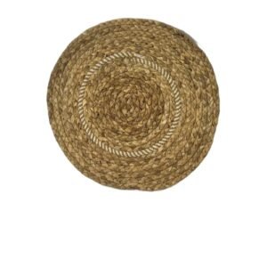 Suport Farfurie Rotund Ø38 cm – Design Natural impletit, Material Sintetic Lavabil, Ideal pentru Decor Rustic, Boem sau Modern