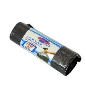 Saci Menajeri Biodegradabili Merve Pack, 120L, Rezistenta Mare, 10 Bucati
