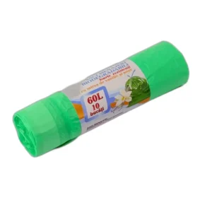 Saci Menajeri Biodegradabili Merve Pack – 60 Litri, 15 Bucăți, Ultra-Resistenți, Eco-Friendly, Pentru Colectarea Deșeurilor Casnice