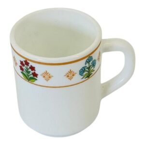 Cană Ceramică 250 ml, Model Mirage, Design Floral în Nuanțe Colorate