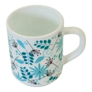 Cană Ceramică 250 ml, Model Mirage, Design Floral în Nuanțe Colorate