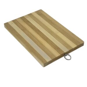 Tocator din Bambus Stratificat – 24×34×1.8 cm, Durabil, Ideal pentru Gatit Zilnic sau Servire