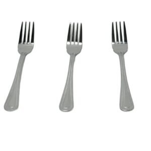 Set 3 Furculite din Inox – 18,4 cm, Model Elegant cu Finisaj Lucios, Ideal pentru Evenimente sau Uz Zilnic