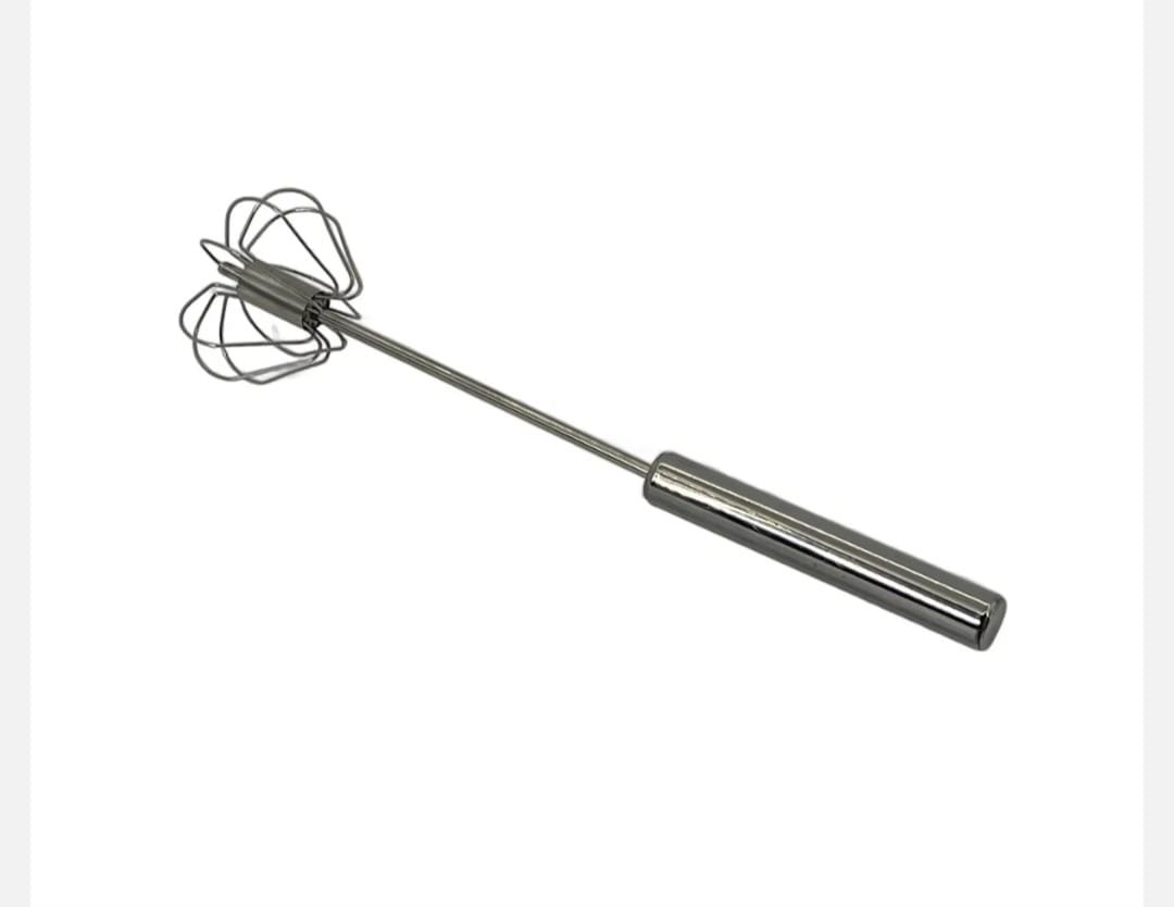 Tel Rotativ Inox 34,5 cm – Batator Mecanic pentru Creme, Spuma sau Aluat Usor
