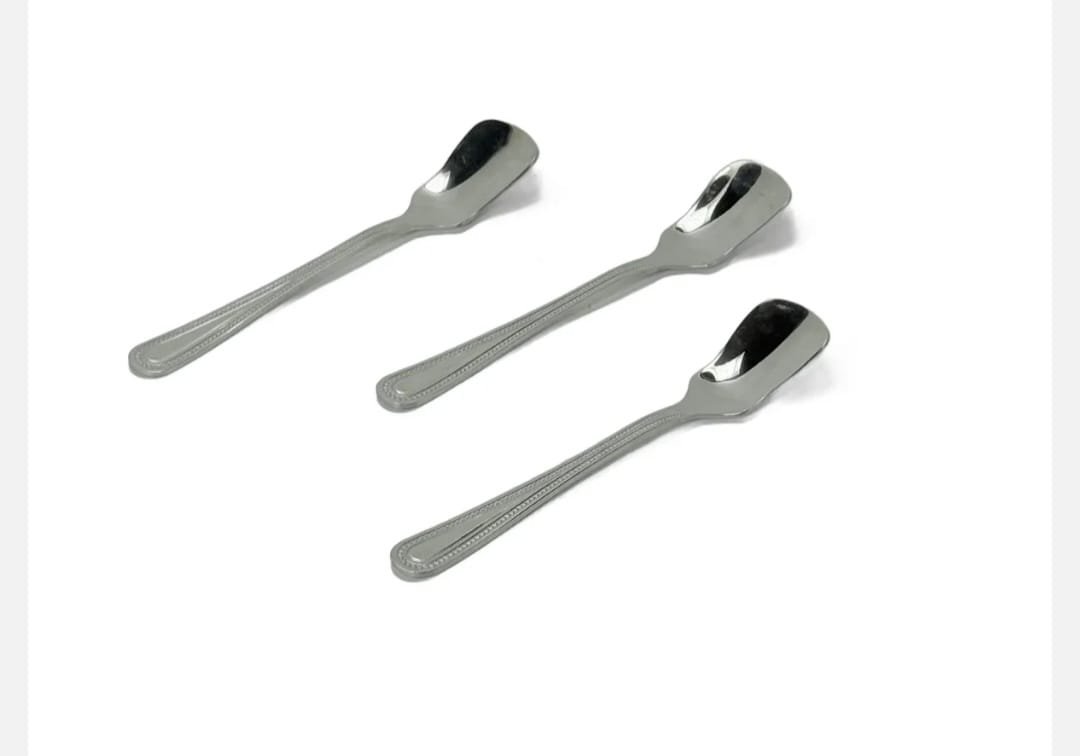 Set 3 Lingurite Patrate din Inox – 14,4 cm, Design Modern si Geometric, Ideal pentru Cafea sau Deserturi - imagine 2